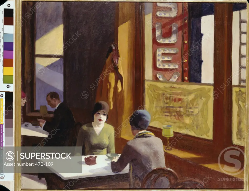 Chop Suey by Edward Hopper, 1929, 1882-1967, Private Collection