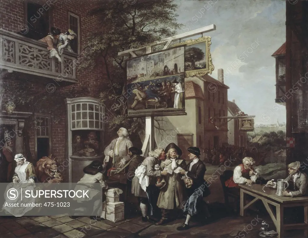 The Election II: Canvassing for Votes 1754-55 William Hogarth (1697-1764 British) Oil on canvas Sir John Soane's Museum, London, England 