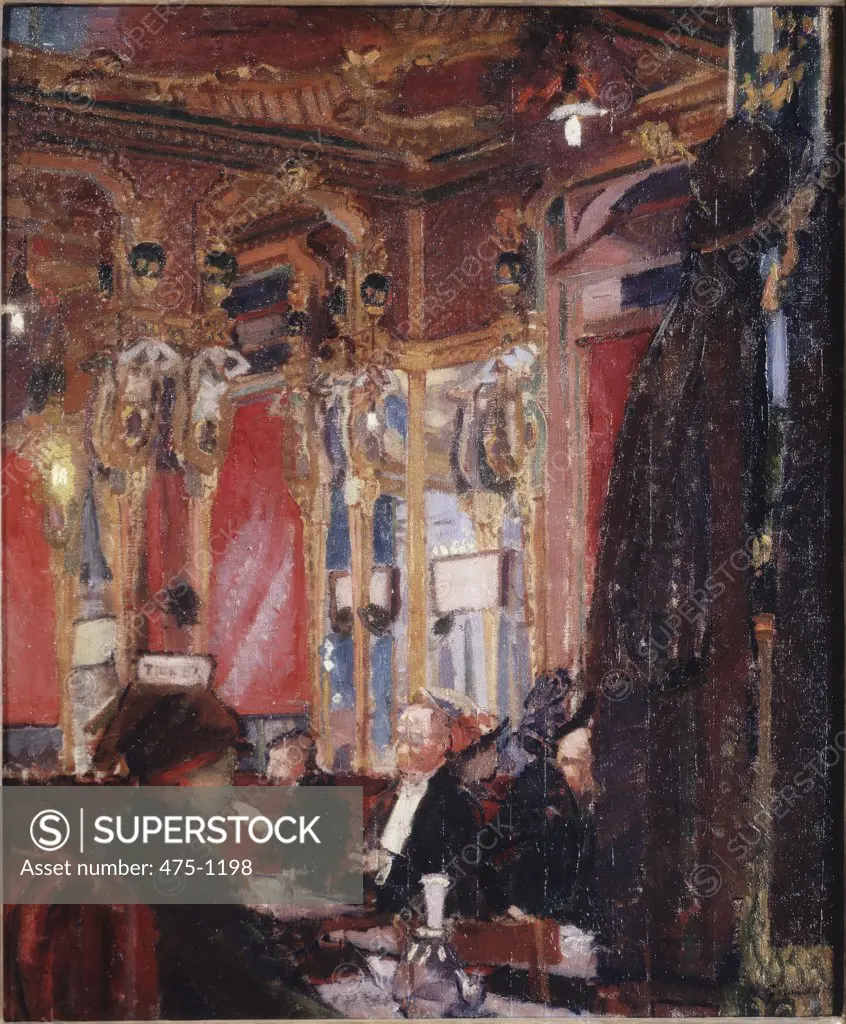 The Cafe Royal 1912 Harold Gilman (1876-1919 British) Agnew & Sons, London, England