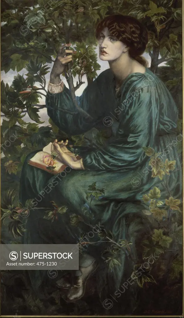 Daydream 1880 Dante Gabriel Rossetti (1828-1882 British) Oil on canvas Victoria & Albert Museum, London 