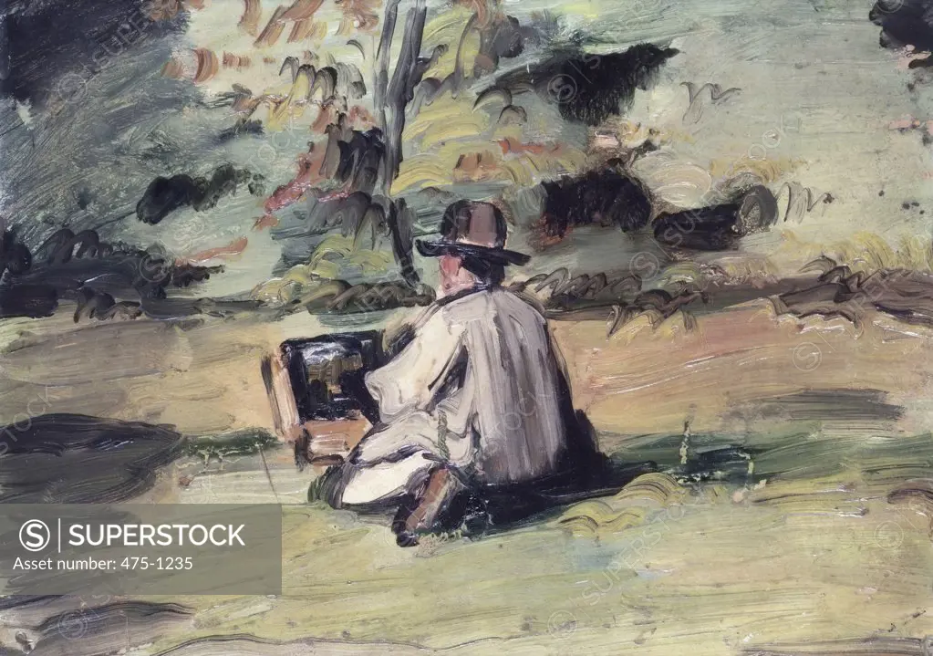 An Artist at Work Paul Cezanne (1839-1906 French) Christie's Images, London, England