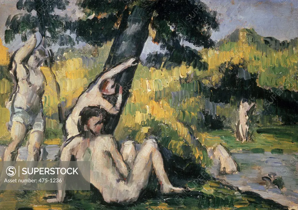 The Bathing Place Paul Cezanne (1839-1906 French) Oil on canvas Christie's Images, London, England