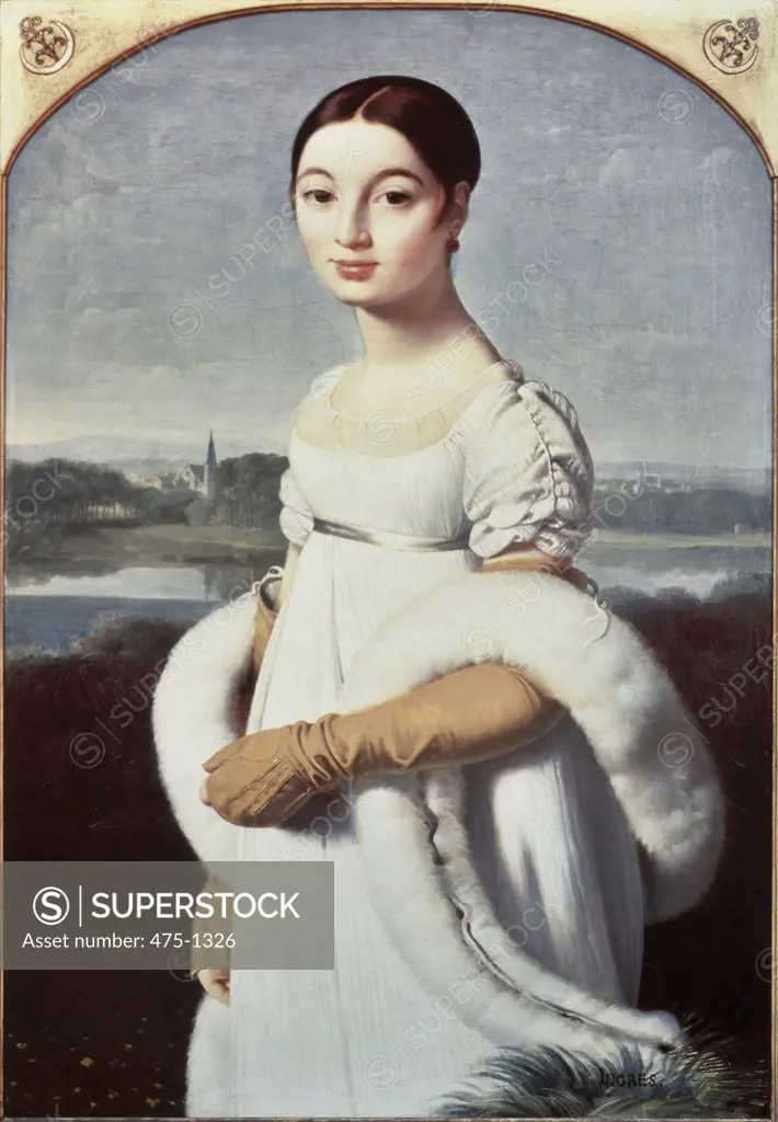 Portrait Of Madame Riviere  Ingres, Jean Auguste Dominique(1780-1867 French) Musee du Louvre, Paris, France 