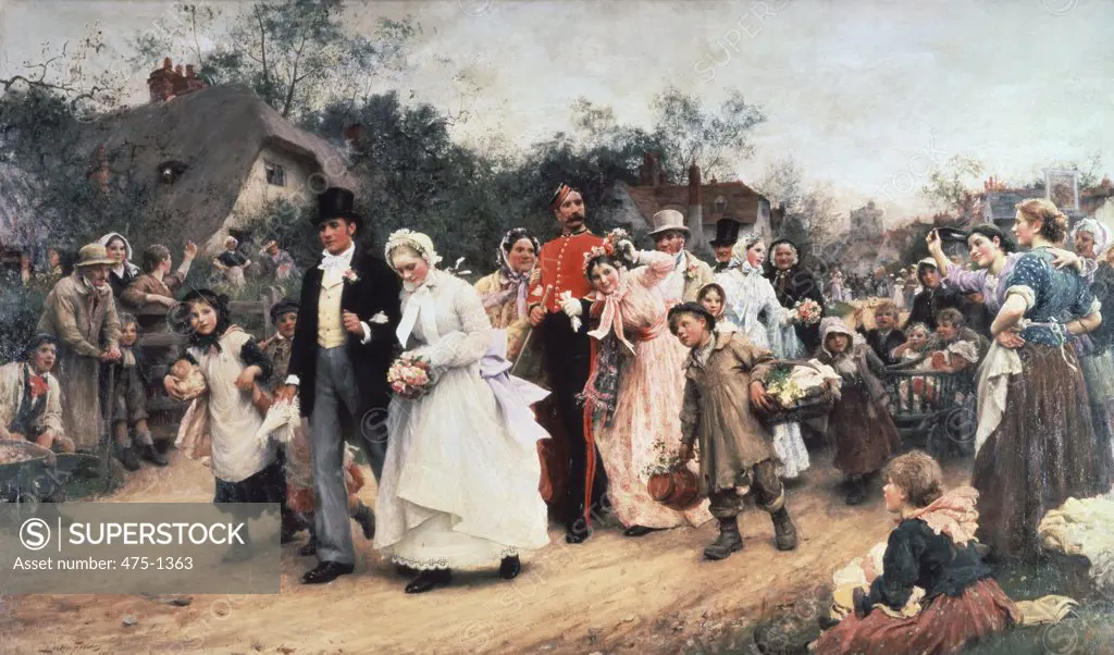 The Village Wedding Luke Fildes (1884-1927 British)