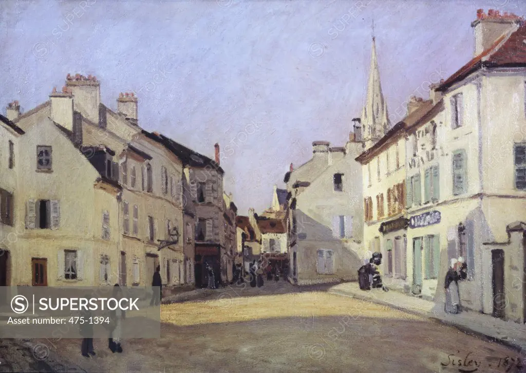 Rue de la Chaussee at Argenteuil 1872 Alfred Sisley (1839-1899 French) Oil on canvas Jeu de Paume, Louvre, Paris, France