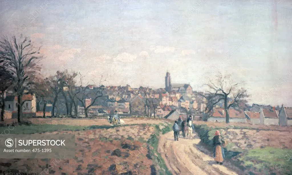 View of Pontoise 1873 Camille Pissarro (1830-1903 French) Oil on canvas  