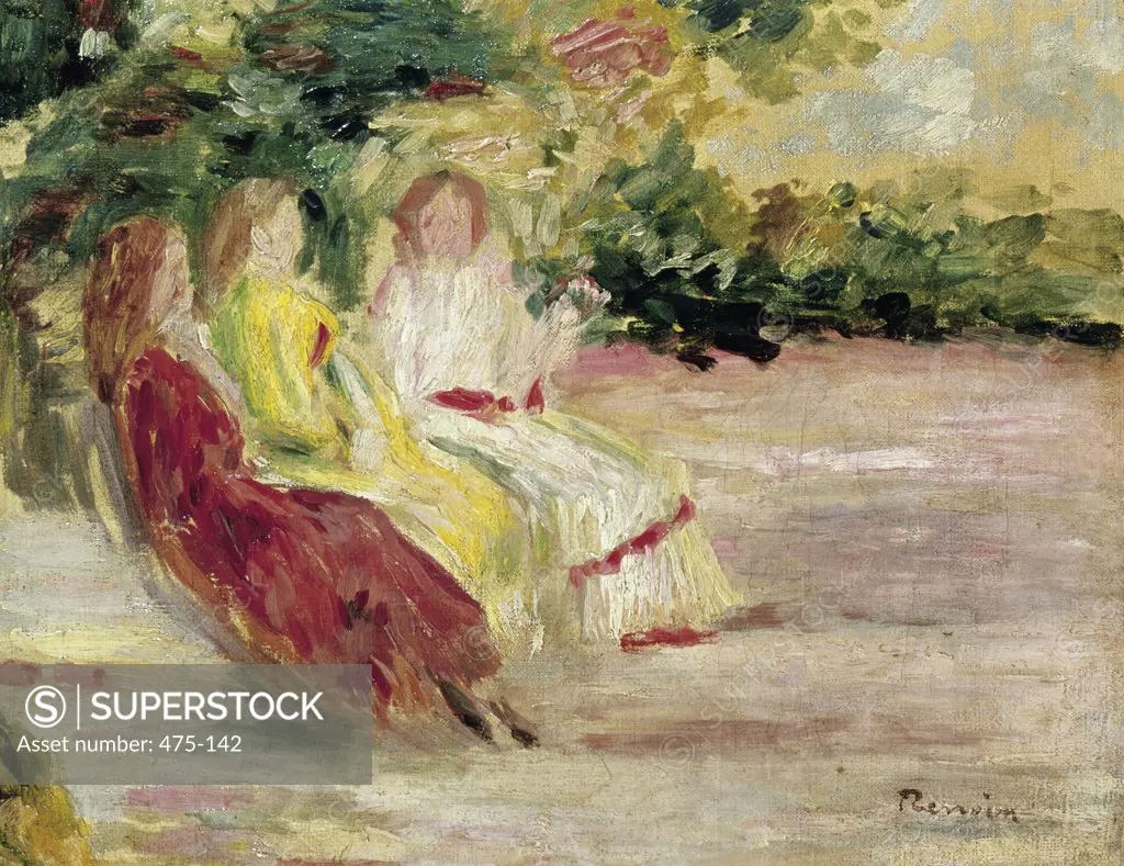 Three Women in the Park Pierre -Auguste Renoir (1841-1919/French) Christie's London 
