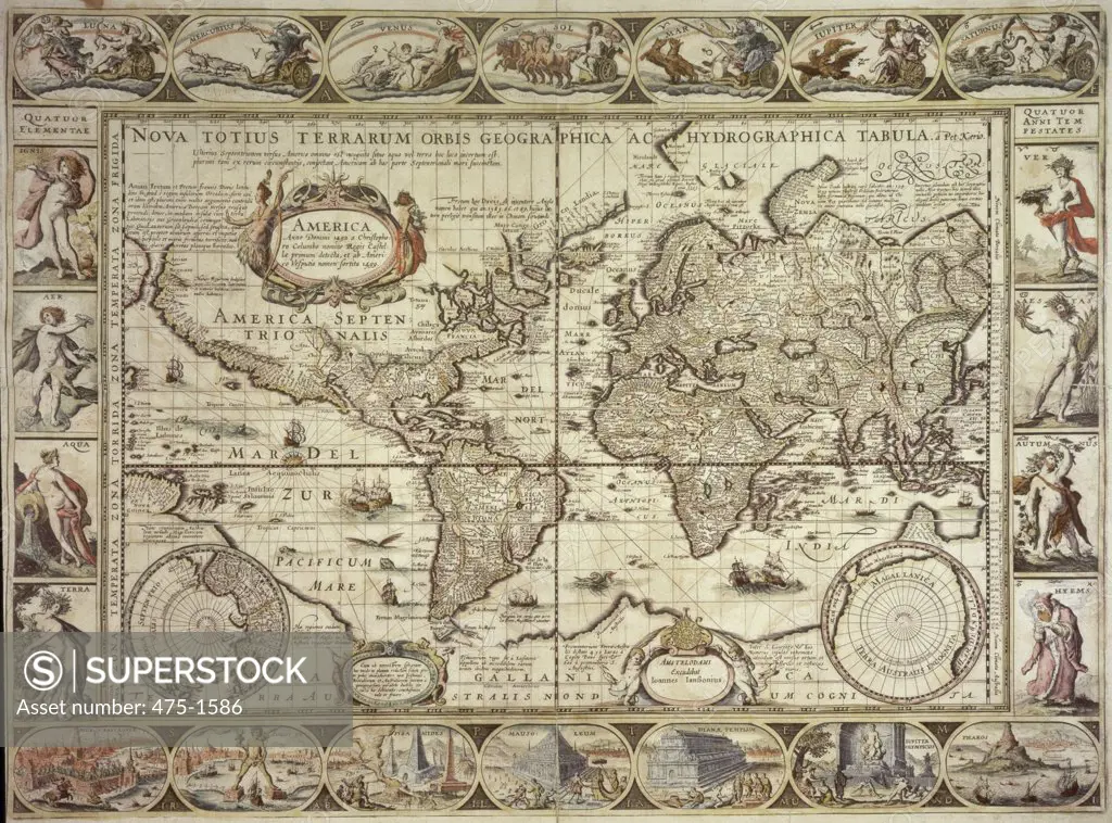 Nova Totius Terrarum Orbis Geographico Johannes Jansonius Royal Geographical Society, London 