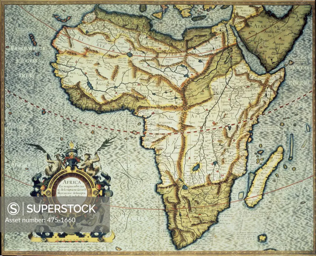 Map of Africa ca.1595 Gerardus Mercator (1512-1594/Netherlandish) Royal Geographical Society, London 