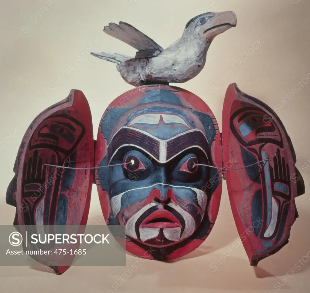 Kwakiutl: Revelation Mask Native American American Museum of Natural History, New York