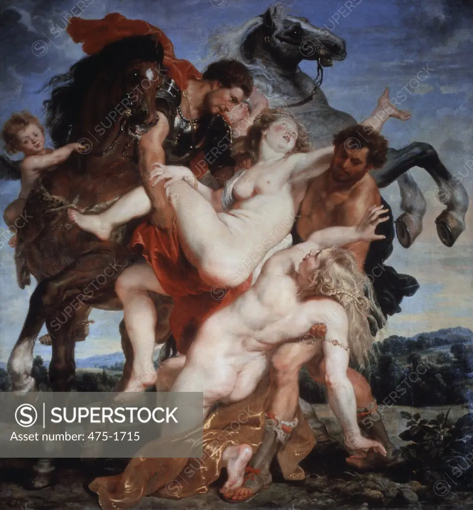 Rape of the Daughters of Leucippus Peter Paul Rubens (1577-1640/Flemish) Alte Pinakothek, Munich, Germany