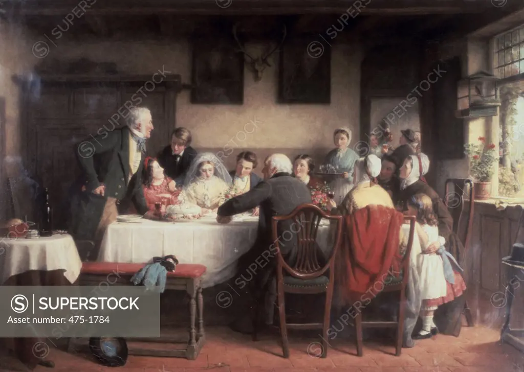 The Wedding Breakfast Frederick Daniel Hardy (1826-1911 British) Atkinson Art Gallery, Southport, Lancashire, England **PERMISSION REQUIRED THROUGH BAL!!**