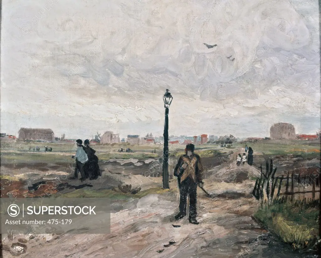 Outskirts of Paris  1886 Vincent van Gogh (1853-1890 Dutch) Oil on canvas Christie's Images, London, England