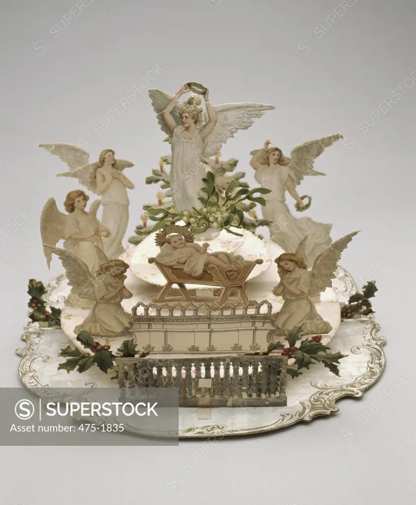 Infant Jesus Surounded by Angels Victorian Paper Model