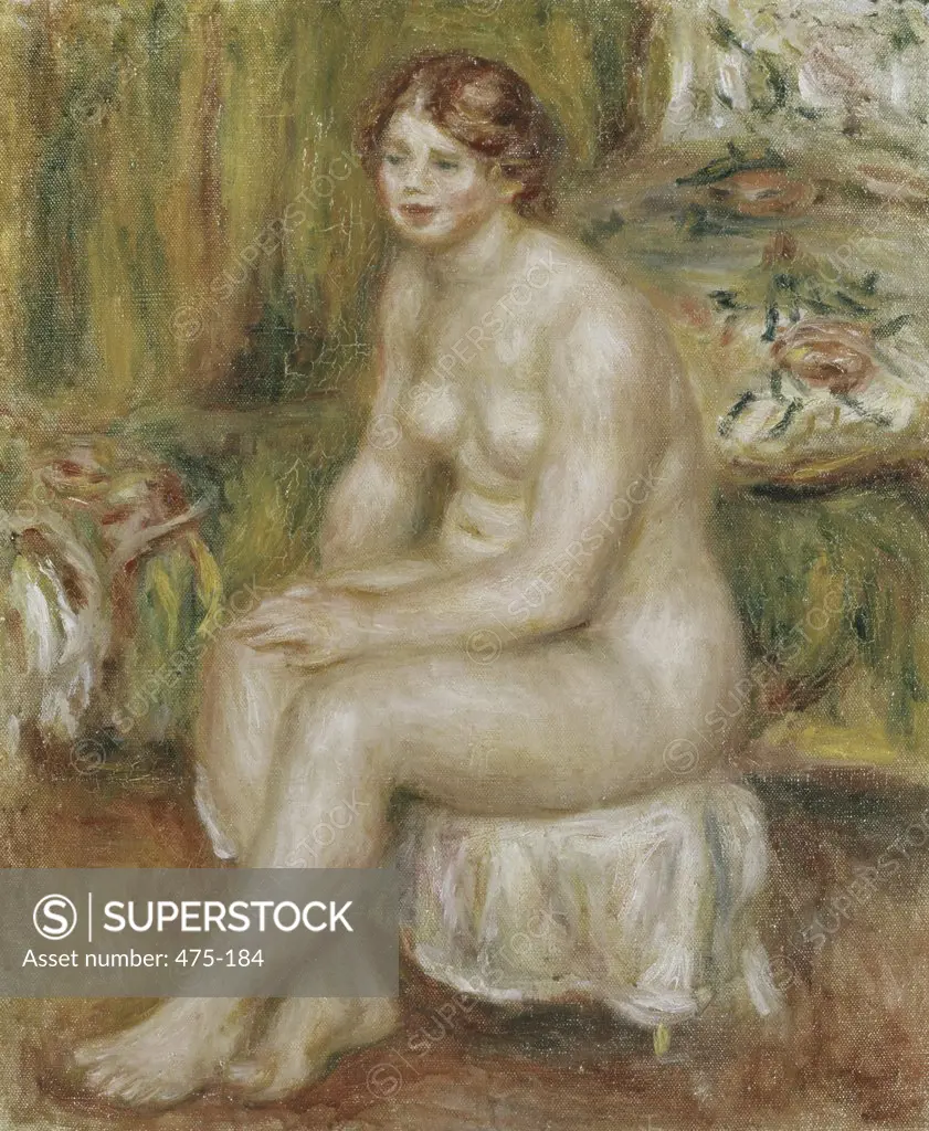 Bather Pierre Auguste Renoir (1841-1919 French)  Oil on canvas Christie's Images, London, England