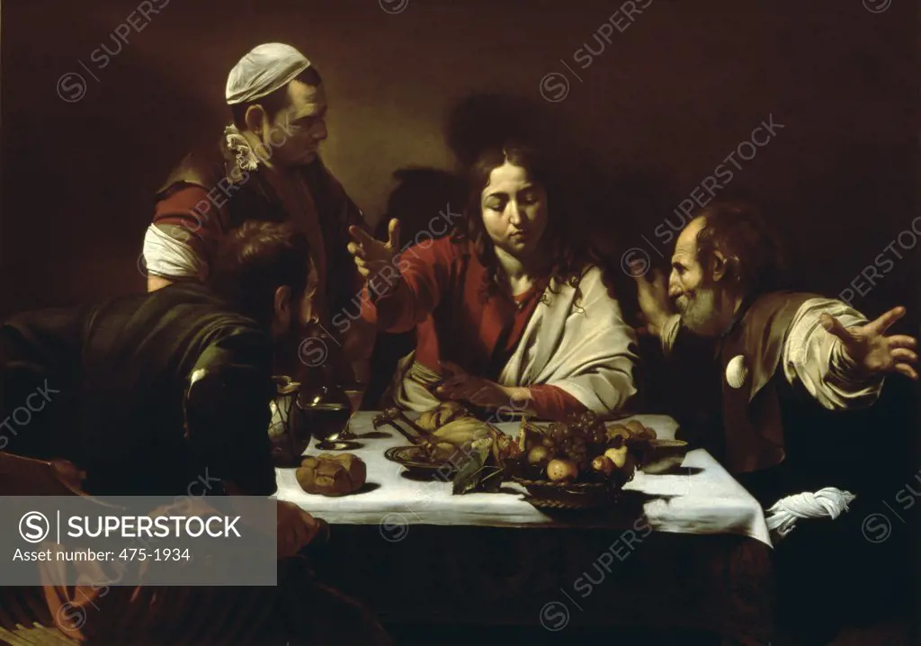 Supper at Emmaus Michelangelo M. da Caravaggio (1571-1610/Italian) National Gallery, London 