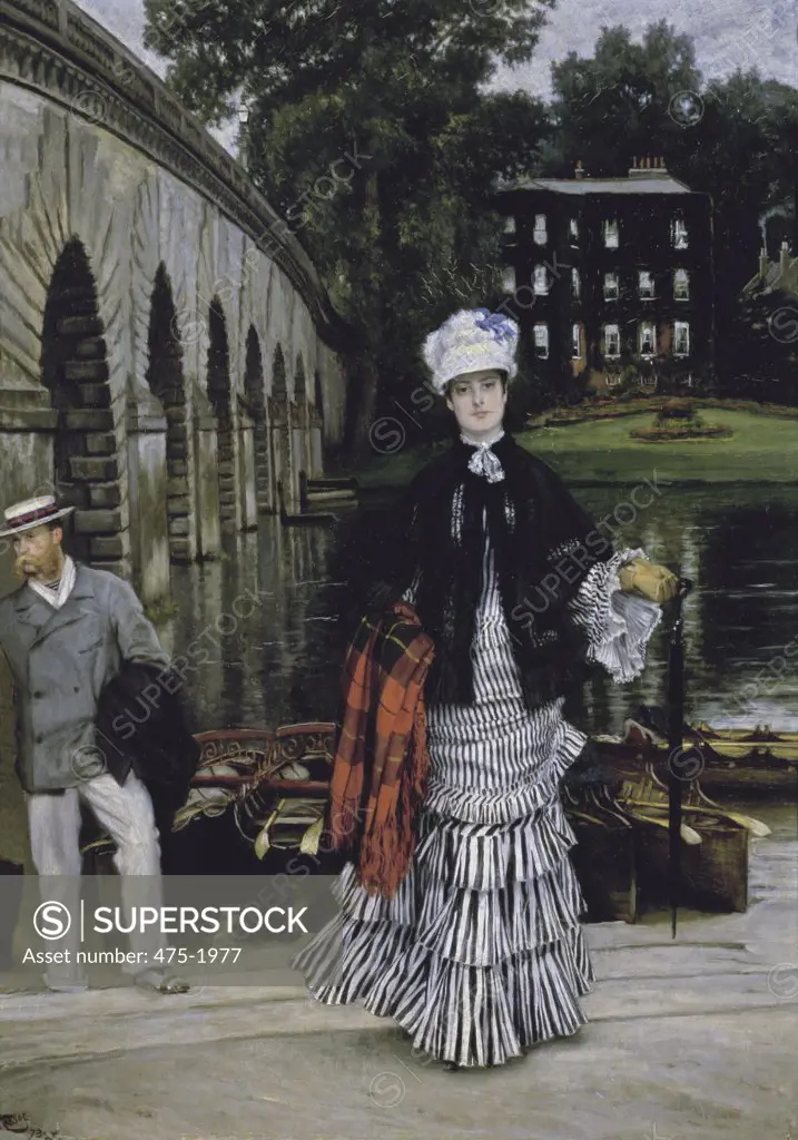The Return from the Boating Trip 1873 James Tissot (1836-1902 French) Oil on canvas Christie's Images, London, England