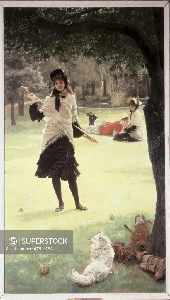 The Croquet Player James Tissot (1836-1902 French) Private Collection