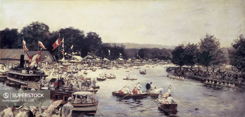 Henley Regatta  ca.1877 James Tissot  (1836-1902 French) Oil on canvas Private Collection