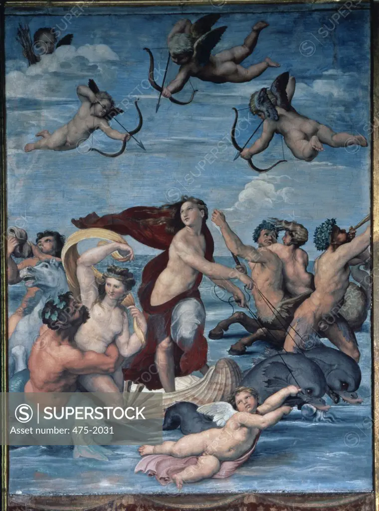 The Triumph Of Galatea 1511 Raphael (1483-1520 Italian) Fresco Villa Farnesina, Sala di Galatea, Rome, Italy