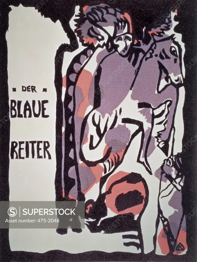 Cover of Catalogue for der Blaue Reiter Vasily Kandinsky (1866-1944 Russian) Stadtische Galerie im Lenbachhaus, Munich, Germany 