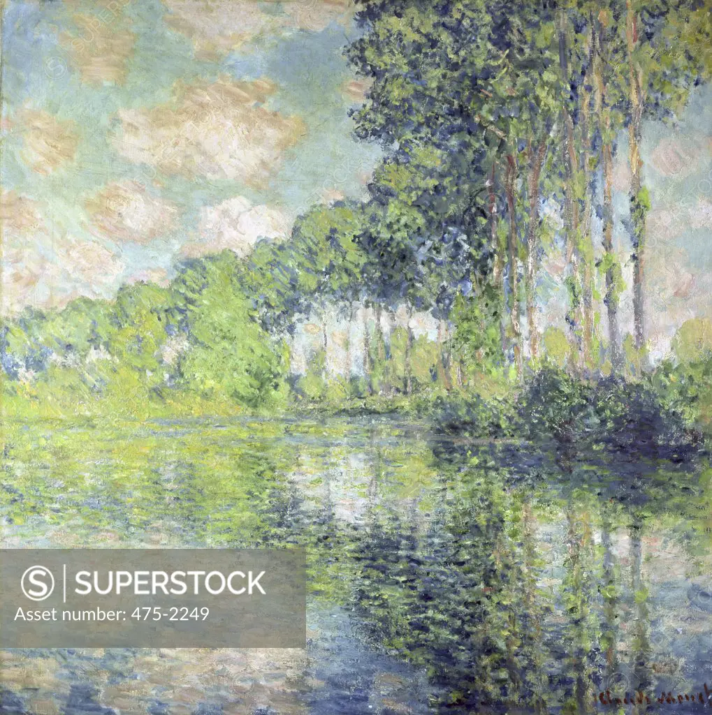 Poplars on the Epte  ca. 1891 Claude Monet (1840-1926 French)  Oil on canvas National Gallery of Scotland, Edinburgh, Scotland 