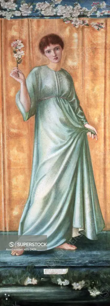 Spring 1869-70 Edward Burne-Jones (1833-1898 British) Gouache On Paper Roy Miles Gallery, 29 Bruton St., London W1 *ADDRESS MUST BE INCLUDED IN CREDIT!