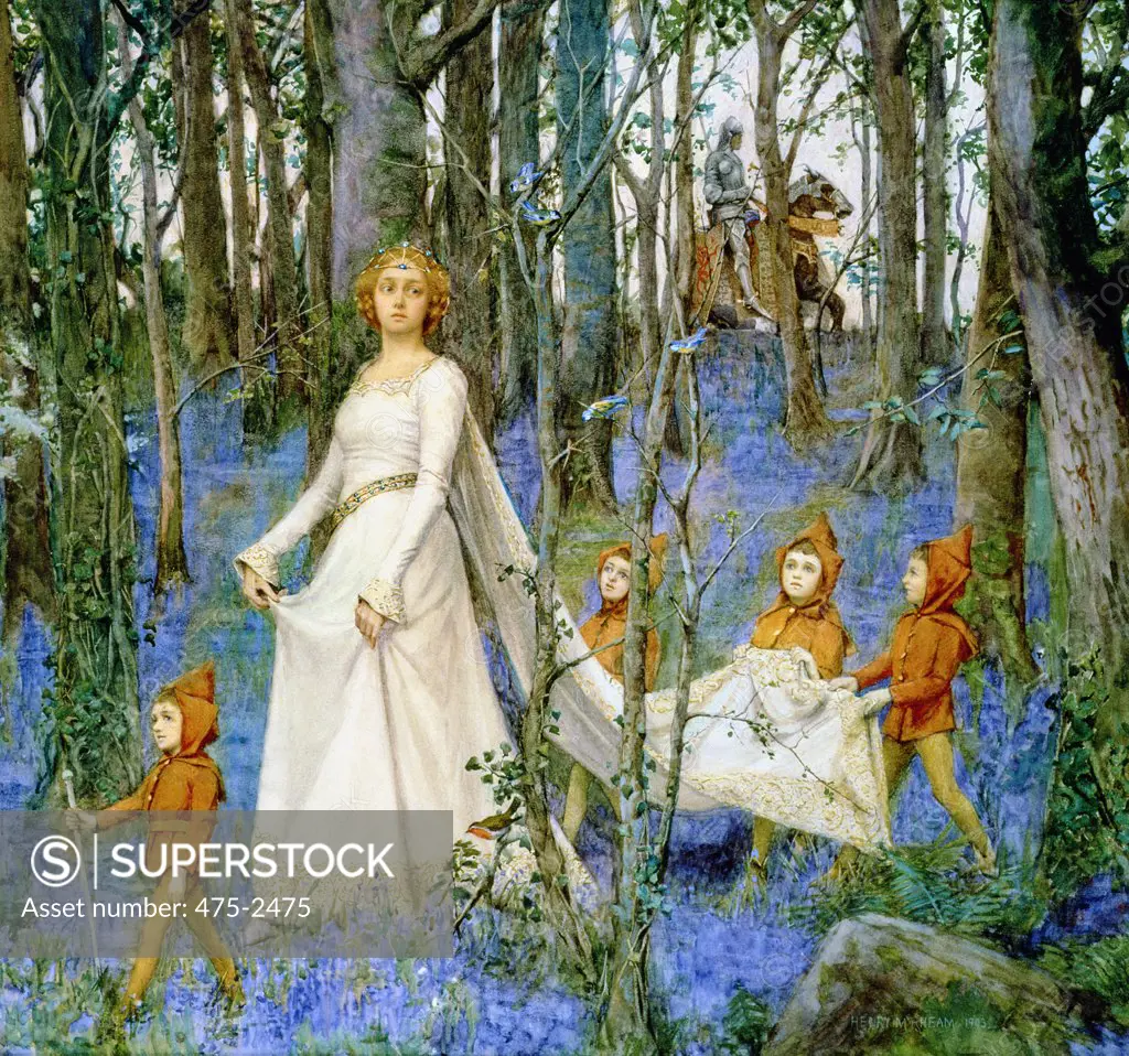 The Fairy Wood Henry Meynell Rheam (1859-1920 British) Oil On Canvas Roy Miles Gallery, 29 Bruton St., London W1 *ADDRESS MUST BE INCLUDED IN CREDIT!