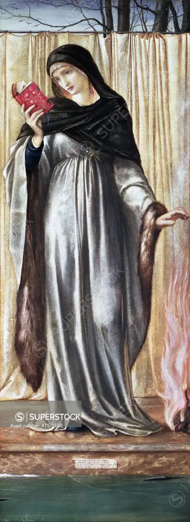 Winter  1869-70 Edward Burne-Jones (1833-1898 British) Gouache On Paper Roy Miles Gallery, 29 Bruton St., London W1 *ADDRESS MUST BE INCLUDED IN CREDIT!