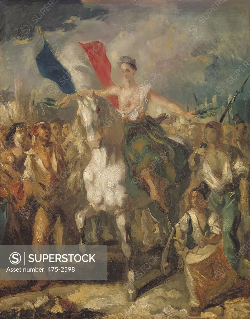 Study for Liberty, 1830, Louis Candide Boulanger, (1806-1867/French), Oil on canvas, Musee Carnavalet, Paris, France