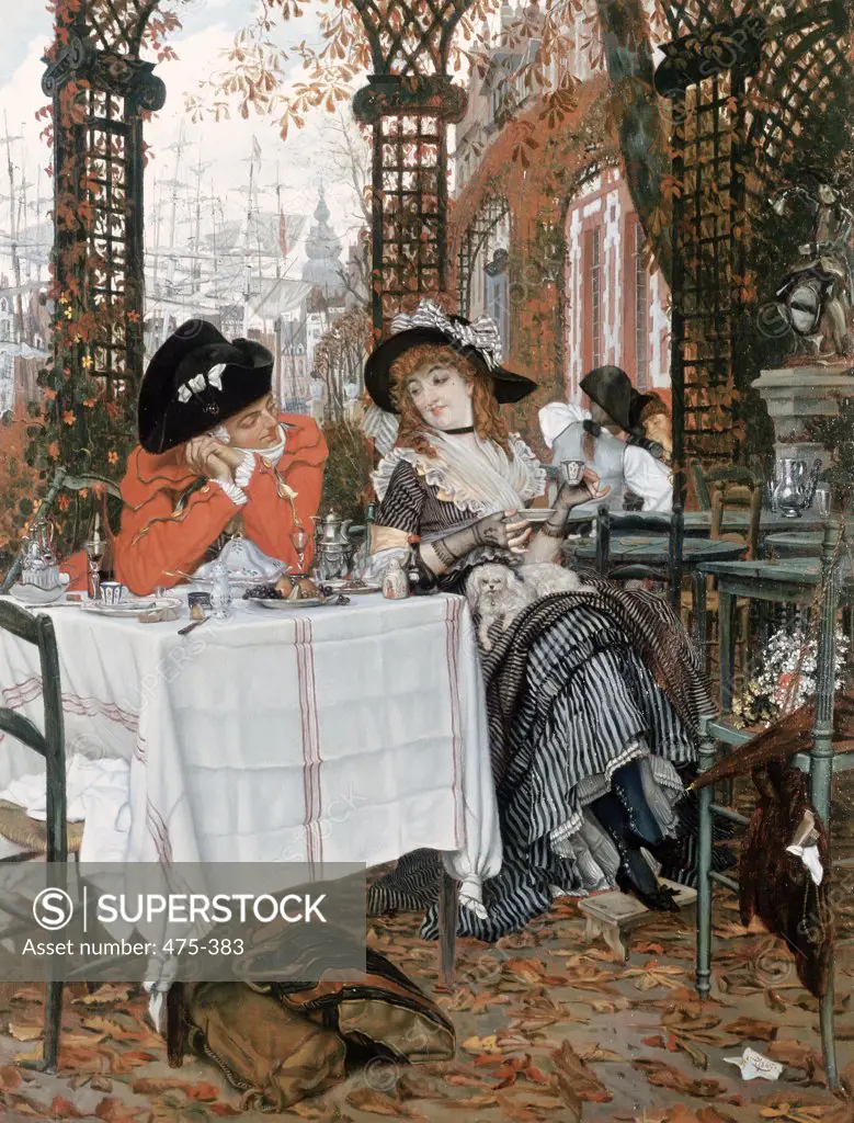 Un Dejeuner  Tissot, James(1836-1902 French) Roy Miles Gallery, 29 Bruton St., London W1 *ADDRESS MUST BE INCLUDED IN CREDIT!