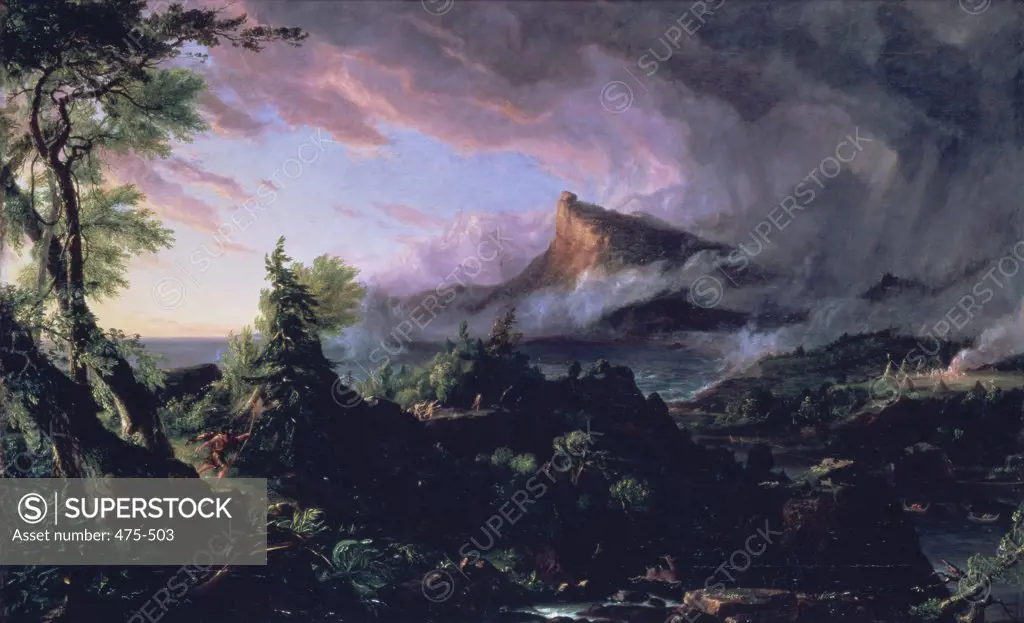 The Course of the Empire: The Savage State 1836 Thomas Cole (1801-1848 American) Oil on canvas New York Historical Society, USA