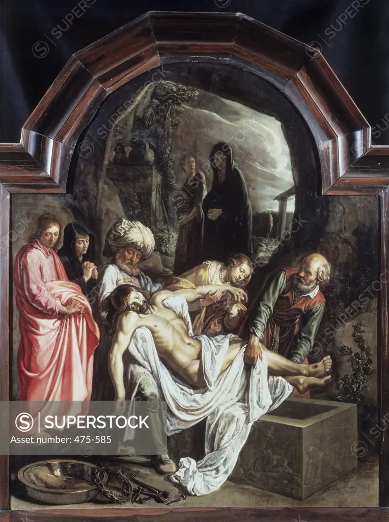 The Entombment of Christ Pieter Lastman (1583-1633 Dutch) Musee des Beaux Arts, Lille, France
