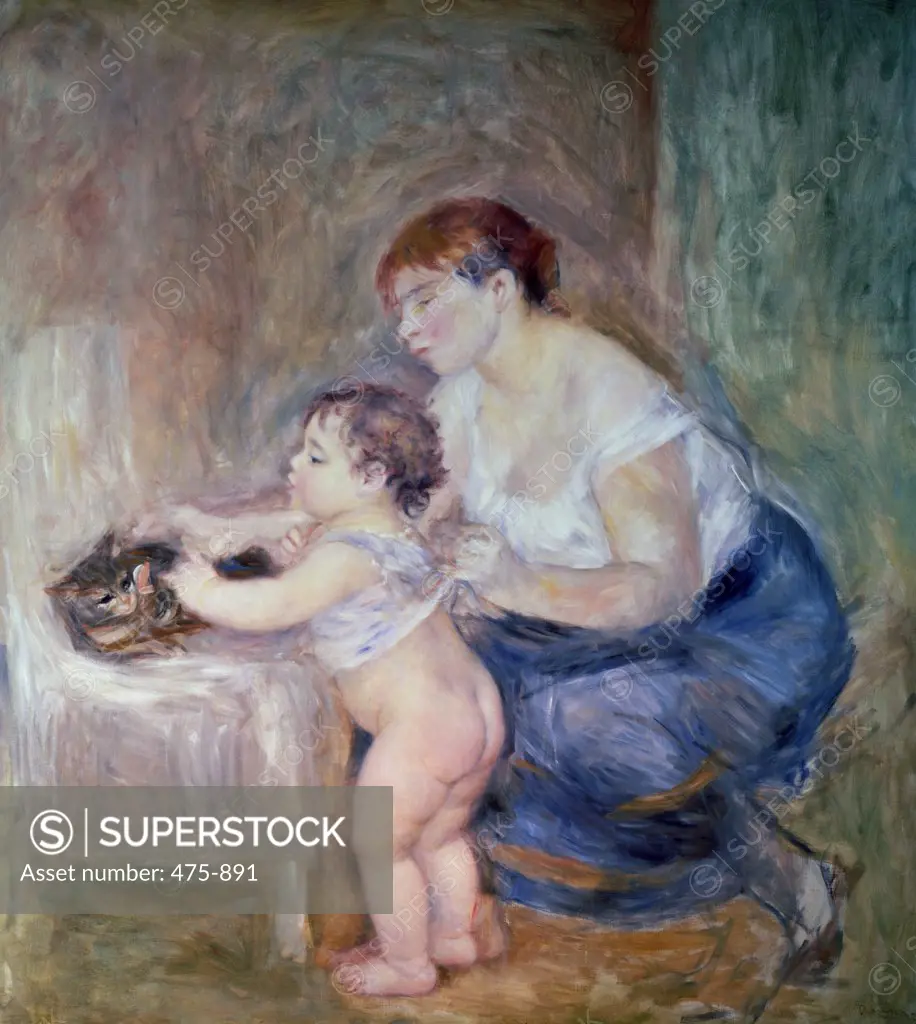Mother and Child Pierre Auguste Renoir (1841-1919 French)  Palace of the Legion of Honor, San Francisco, California