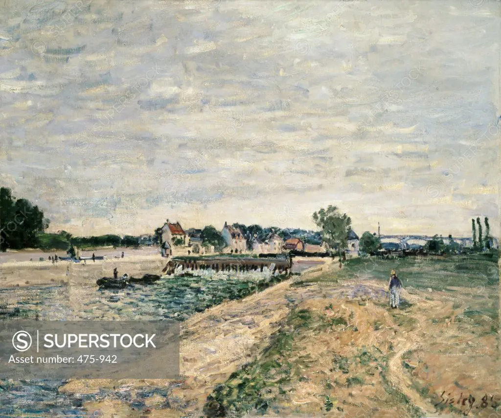 Saint-Mammes 19th C. Alfred Sisley (1839-1899 French) Oil on canvas Christie's Images, London