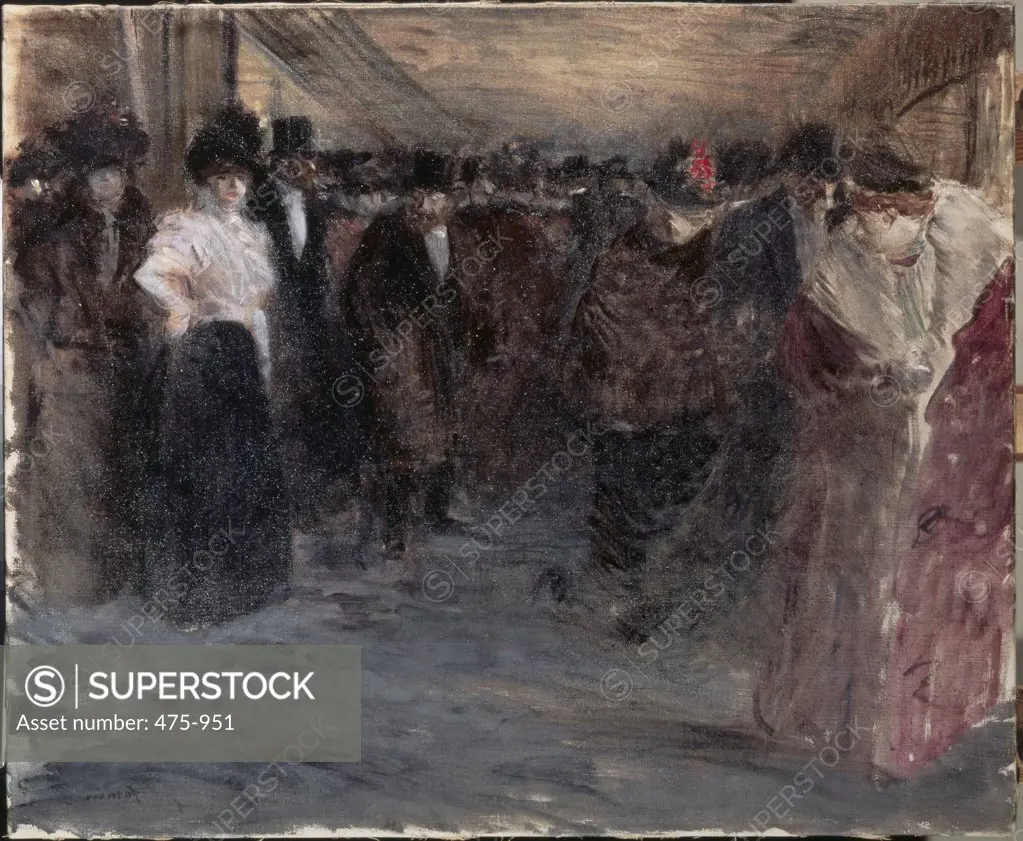 Music Hall  C.1890 Jean-Louis Forain (1852-1931 French) Oil on canvas State Hermitage Museum, St. Petersburg, Russia