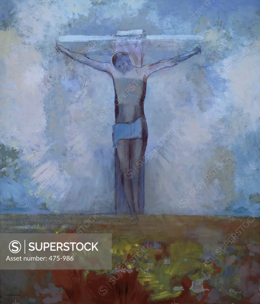 The Crucifixion Odilon Redon (1840-1916/French) Musee d'Orsay, Paris, France 