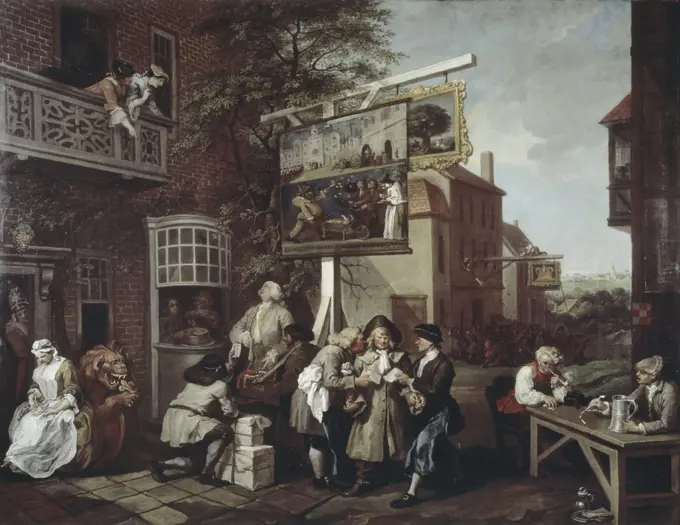 The Election II: Canvassing for Votes 1754-55 William Hogarth (1697-1764 British) Oil on canvas Sir John Soane's Museum, London, England 