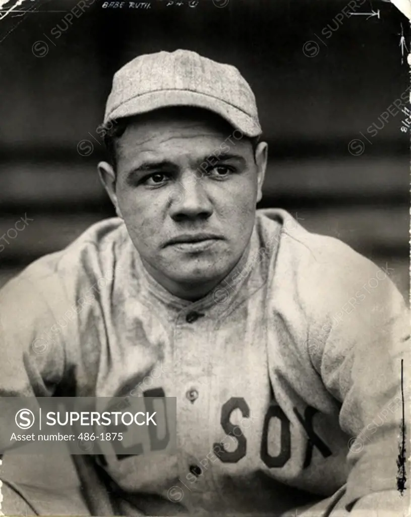 Portrait of Babe Ruth, baseball player