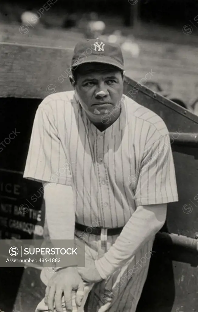 Portrait of Babe Ruth, baseball player