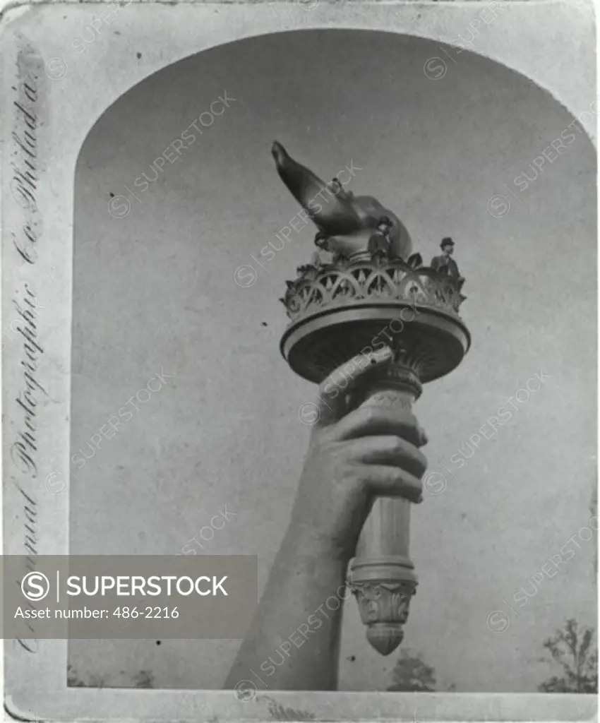 ""Torch Of Freedom"", Section From The Statue Of Liberty, Exhibited At The Centennial Exposition In Philadelphia, 1876