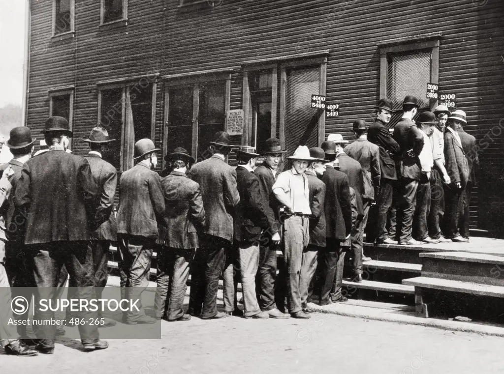 Unemployment Line  c. 1890  
