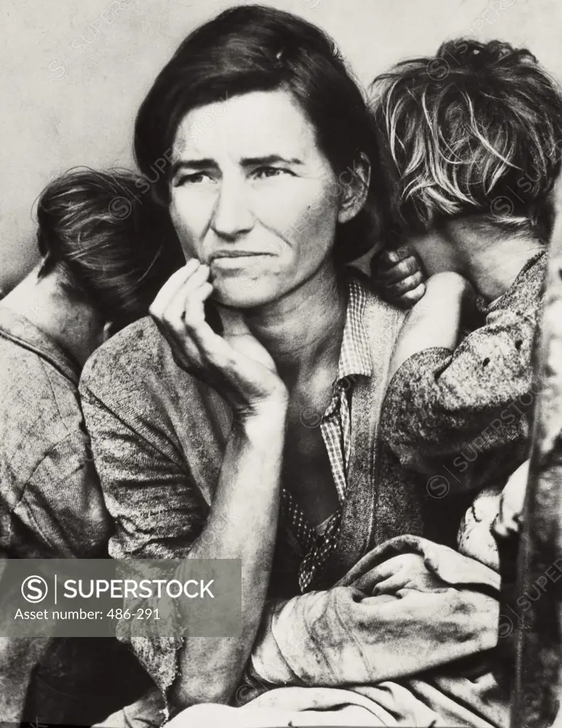 Migrant Mother Nipomo California USA 1936 Photographed by Dorothea Lange