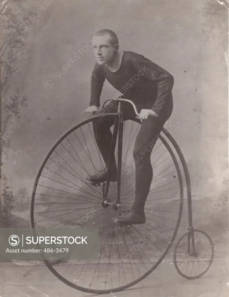 Man riding High wheeler