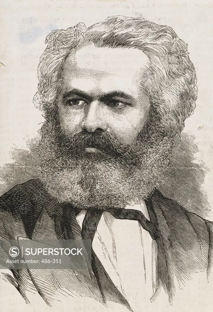 Karl Marx (1818-1883) German Philosopher  Artist Unknown  