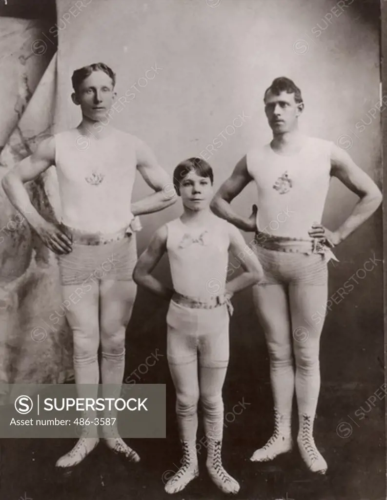 Joe E. Brown in his circus days when he was member of ""Marvelous Ashtons"", acrobatic troupe
