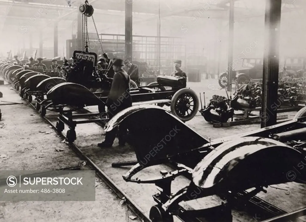Scene from car factory