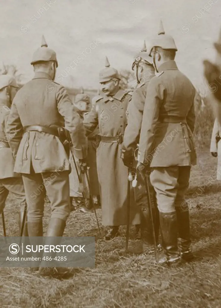 Kaiser Wilhelm II (1859-1941) on the western front, 1914