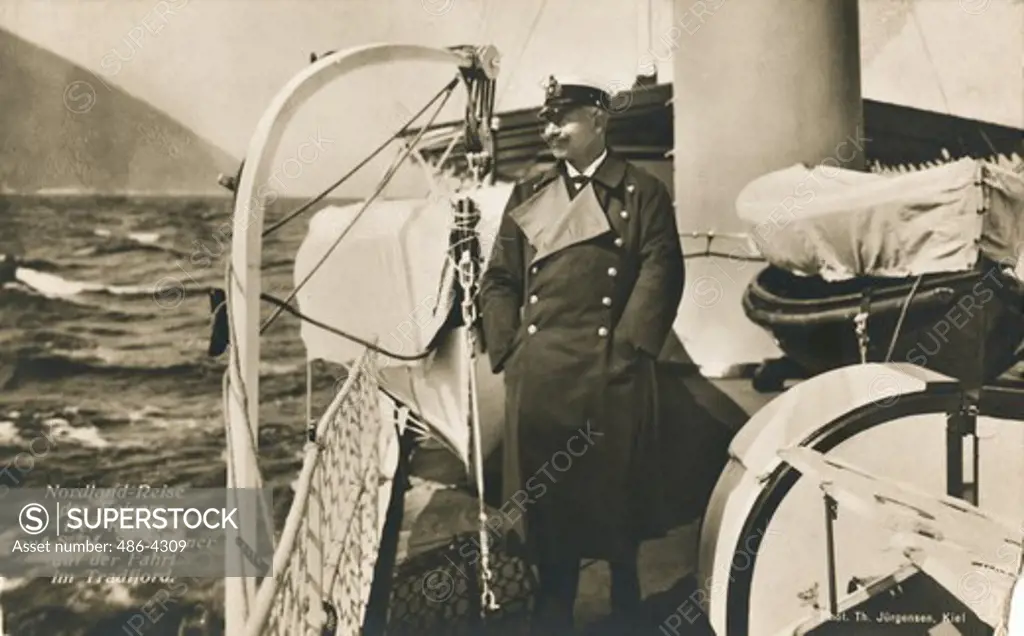 Kaiser Wilhelm II (1859-1941) on trip to Norway
