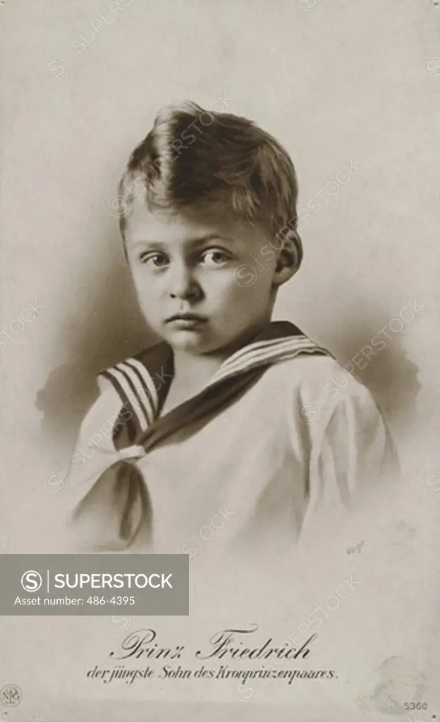 Friedrich, youngest of 7 ex-crown princes of Germany